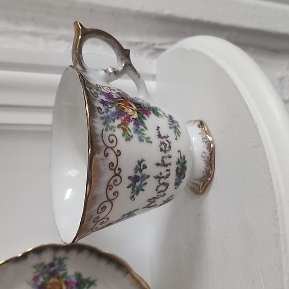 Mother Teacup GC Japan G And C Fine China Vintage Floral Roses Forget-Me-Not - Picture 3 of 8